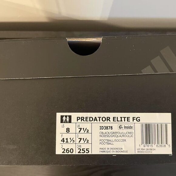 ADIDAS PREDATOR ELITE FG US 8 - Picture 4 of 4